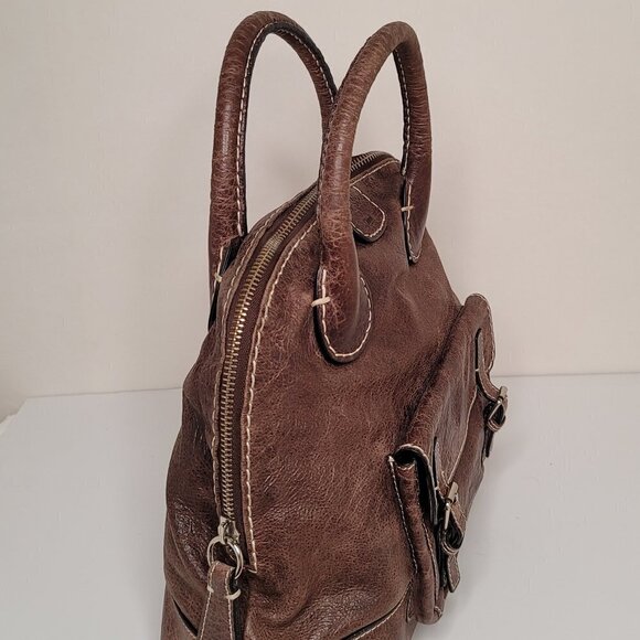 CHLOE Brown Leather Edith Bowler Satchel Bag - Picture 8 of 14
